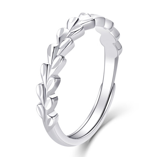 Wanfulong PT950 real platinum platinum ring for women and men for girlfriend's birthday couple ring can be customized Platinum PT950 can be flexibly adjusted in size 2.83g