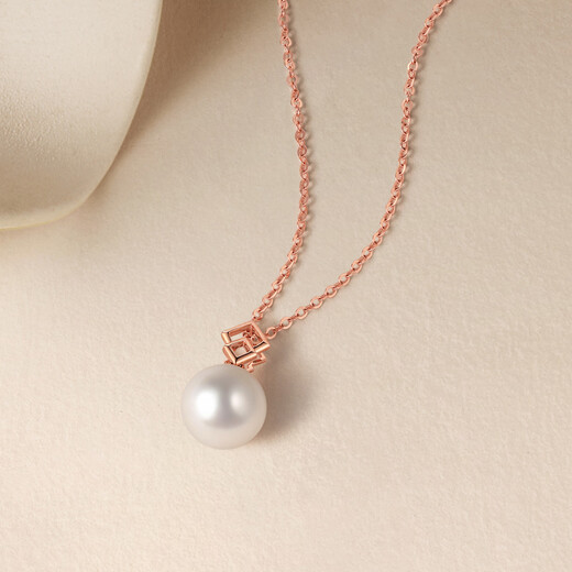 Saturday Fortune (ZLF) 18K gold pearl pendant for women, rose gold elegant pearl pendant necklace as a gift for girlfriend, pendant (chain not included)