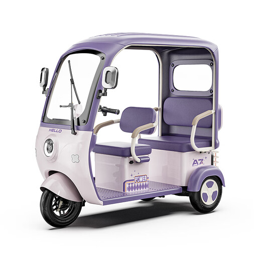 UKLDWIN electric tricycle household double-row covered battery car for men and women to pick up and drop off children small travel leisure electric tricycle, installation included, explosion-proof lithium battery 1000W+72V60A, battery life 200 miles, free rain curtain