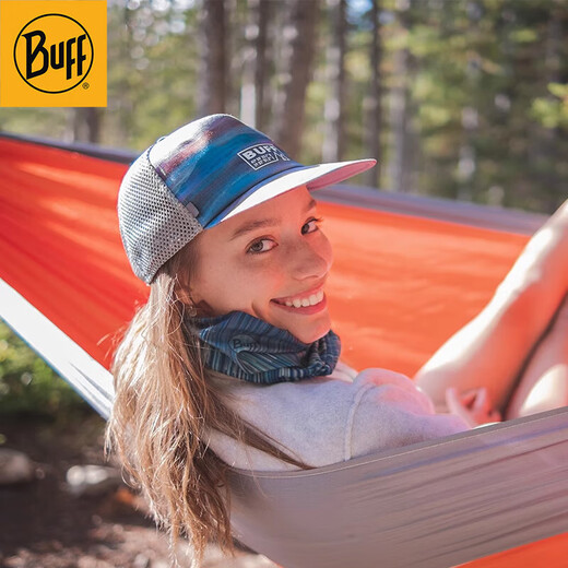 BUFF spring and summer windproof baseball cap for men and women, outdoor sports fashion, sun protection, trendy travel cap, one size fits all UTMB truck cap_138431.787.10.00_玓