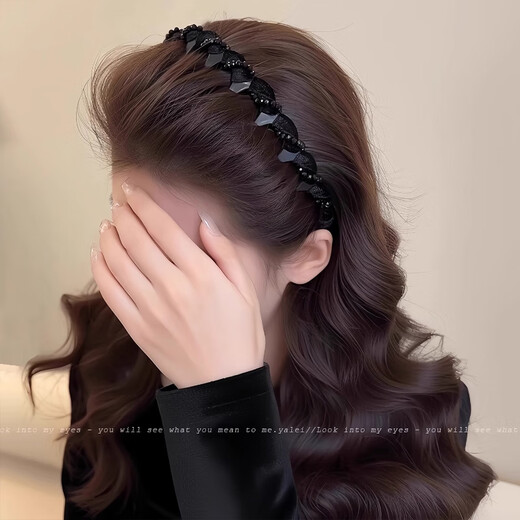 Senqi Paris Princess Headband Women's 2025 New Daily High-end Outerwear Hairpin Fluffy High Skull Headband Headwear F3249 Paris Princess Hairband