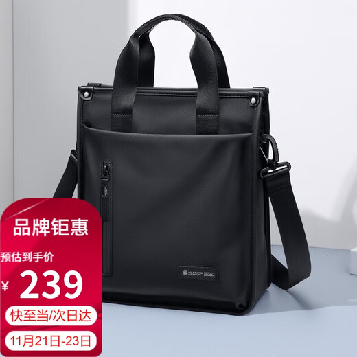Golf (GOLF) business briefcase men's handbag 13-inch computer bag multi-compartment office document bag single shoulder crossbody bag