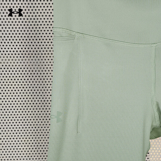 Under Armor Women's New Tight Yoga Pants Running Fitness Training Fitting and Comfortable Pilates Tights 1376820 1376820-504 L