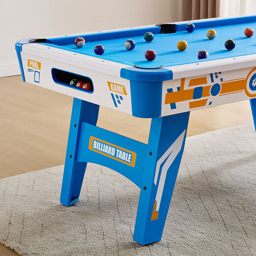 Top Sports three-in-one multifunctional children's billiard table home small 1.8m table tennis table family parent-child billiard table 6 feet 180cm Blue Ocean Future Star + three-in-one automatic central ball return (TP-6008P)