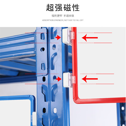 Hauskop magnetic shelf signage 5 pack A5 blue warehouse material classification label sign warehouse partition cargo location card indicator sign