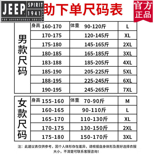 Jeep (JEEP) official high-end jacket three-in-one men's and women's jacket spring, autumn and winter mountaineering clothing waterproof top outdoor fishing jacket flagship high-end brand men's A-20 men's three-in-a soft and hard shell jacket 3XL male 160-180 female 1