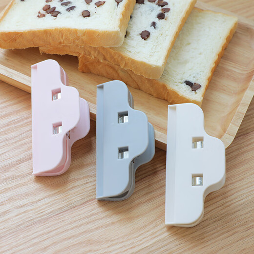 He Jiagong compression bag sealing clip sealing clip kitchen snack sealing clip food bag clip plastic bag sealer moisture-proof pink (OPP bag)
