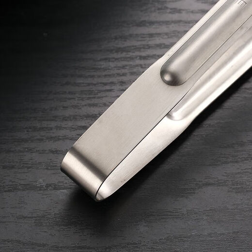 Qinkai long-handled stainless steel Korean barbecue tongs barbecue food steak cooking buffet small tongs kitchen household small barbecue tongs