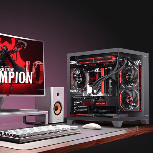 Xingu RTX5060TI/5060 host I5 12600KF/14600KF mainstream complete machine Delta Sword Star 3A e-sports game complete desktop computer host configuration three i5 14600KF+5060 black