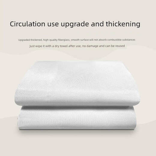 Flame Warrior Fire Blanket Fire-fighting Special Fire Blanket Fire Mat Kitchen Home Escape Fiberglass Silicone 1.5M Fire Blanket + Free Glove Hook Upgraded and Thickened