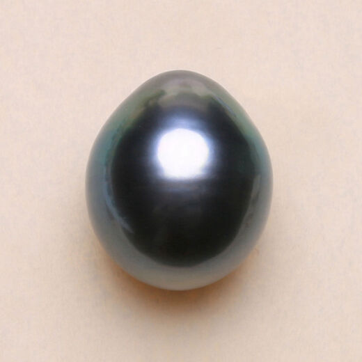 1113mm Natural Seawater Tahitian Black Pearl Paired with Water Drop Baroque Stud Earrings Pendant Malachite Green BFT BFT884