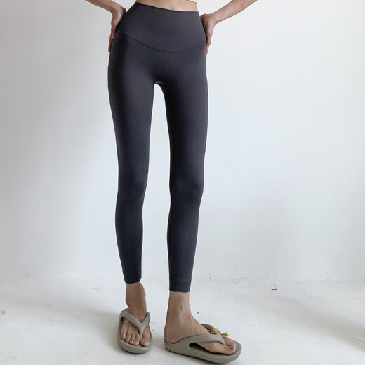 Weightlifting women's outer wear quick-drying yoga pants high-waisted hip-raising high-elastic Pilates fitness pants training sports pants light brown M