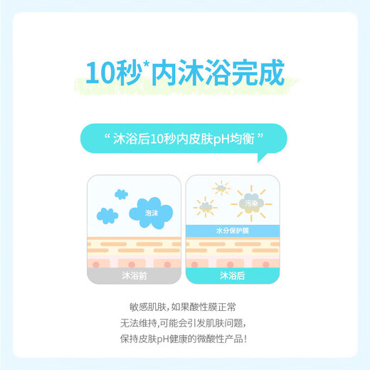 Bebesup children's shampoo and shower gel two-in-one deep moisturizing 300ml imported from South Korea New Year gift gift giving