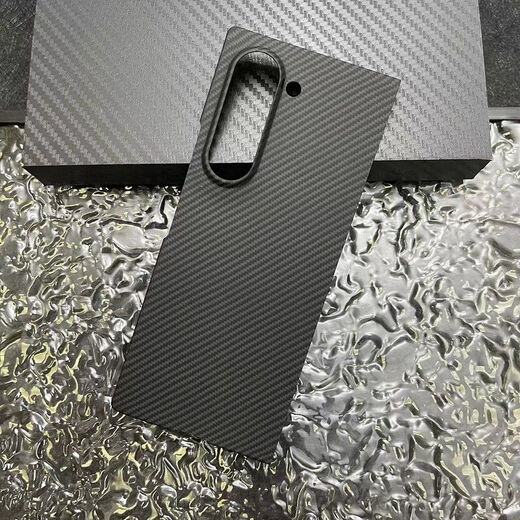 Samsung (SAMSUNG) original quality zfold6 Kevlar aramid fiber material Samsung zfold7 mobile phone case ZFold5 carbon Samsung zfold6 three-piece blue fine lines 600d volcanic hole single back cover