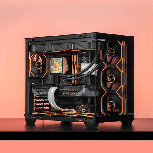 Gigabyte AMD Ryzen 7 9800X3D desktop assembly computer host RTX5060Ti/5070Ti/5080 high-end e-sports game water-cooled sea view room secondary screen complete machine 7800X3D four R7 7800X3D丨5070丨Recommended by the store manager