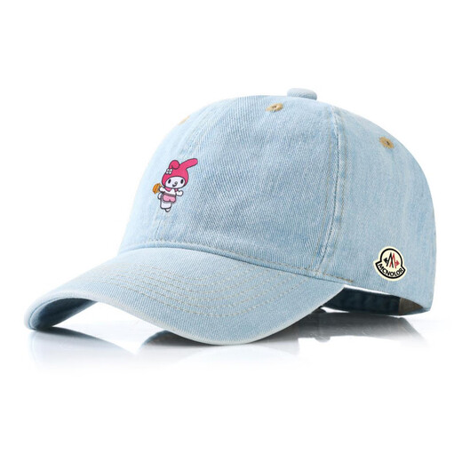 Mouth Piano New Men's and Women's Baseball Cap Fashion Versatile Breathable Peaked Cap Showing Face Small Loose Versatile Couple Student Warmth Medium Blue Adjustable