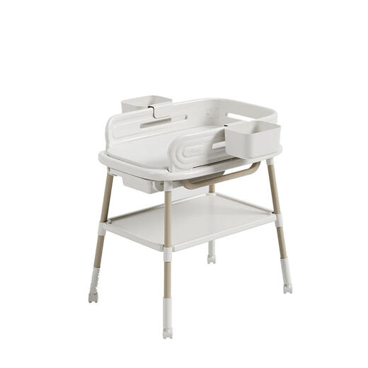 Diaper table, large capacity, baby care table, multifunctional touch bed, newborn diaper changing bed, removable crib, 1 piece, nursing table + hanging basket*2