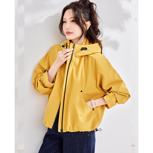 TERRE BLEUE Autumn Hooded Jacket 2025 New Women's Autumn Windproof Casual Outdoor Sports and Leisure Trend