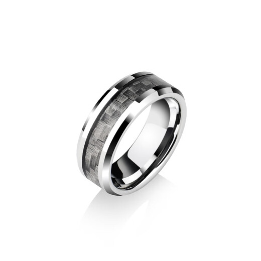 MZMZ platinum ring men's pt950 platinum fashionable and domineering trend single ring Valentine's Day birthday gift for boyfriend light luxury width 8mm carbon black circle number note when ordering