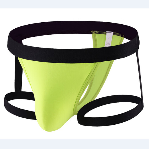 Bagged new new product quick-drying men's butt lifting thong personalized fashionable low-waist underwear breathable polyester underwear black S 90-110Jin Jin equals 0.5 kg