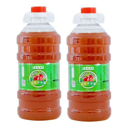 Apple cider vinegar sugar-free pure apple cider vinegar puree concentrated commercial wholesale seasoning for inner court use Shanxi pure apple fermented puree 1000ml*4 bottles