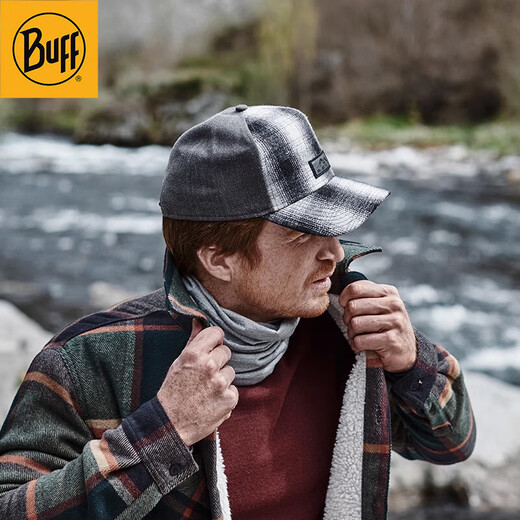 BUFF spring and summer windproof baseball cap for men and women, outdoor sports fashion, sun protection, trendy travel cap, one size fits all UTMB truck cap_138431.787.10.00_玓