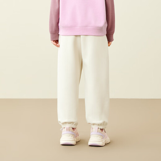 Mini Bala mini parent-child jumping pants for boys and girls loose high elastic sports pants autumn light khaki 50311 165