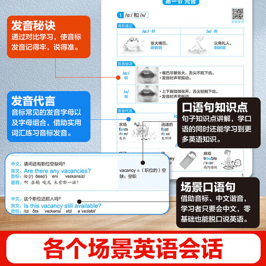 Wenn Sie Chinesisch sprechen können, können Sie Englisch sprechen. Anfänger zum Selbststudium auf Englisch. Merken Sie sich Wörter mit chinesischen Pinyin-Homophonen. Sprechen Sie sofort Englisch. Englisches tägliches Konversations-Lernbuch zum Anhäufen von Wortvokabeln. Einführungsübungen zum Englischlernen für Schüler der Mittelstufe. Wenn Sie Chinesisch sprechen, können Sie auch Englisch (exklusiver Preis)