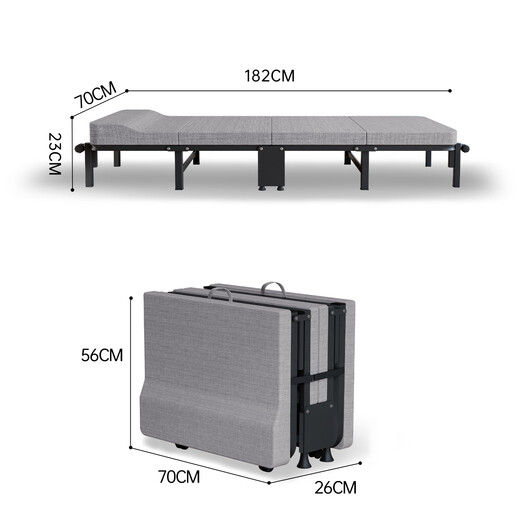 OKeefe folding bed single office lunch break folding bed companion bed simple bed nap 40% off wooden bed 70cm