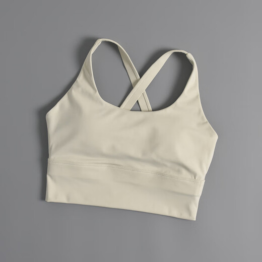 LI NING Flagship Store Fitness Set Female Internet Celebrity Pilates Sports Bra Beautiful Back Gym Running Bra Training Yoga Green + Gray Blue L