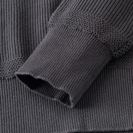 JEEP American trendy Henry collar handsome sweater 20 autumn and winter fashionable warm casual versatile men's sweater gray khaki XL