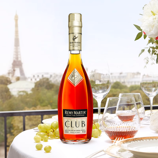 人头马（Remy Martin）CLUB 优质香槟区干邑白兰地洋酒 法国 350mL 1瓶