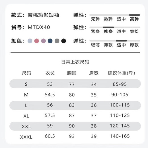 Yoga wear women's tops summer sports fitness wear quick-drying slim fit Pilates training running round neck short-sleeved T-shirt Star Black stretch quick-drying XL suitable for 110-125 Jin Jin equals 0.5 kg