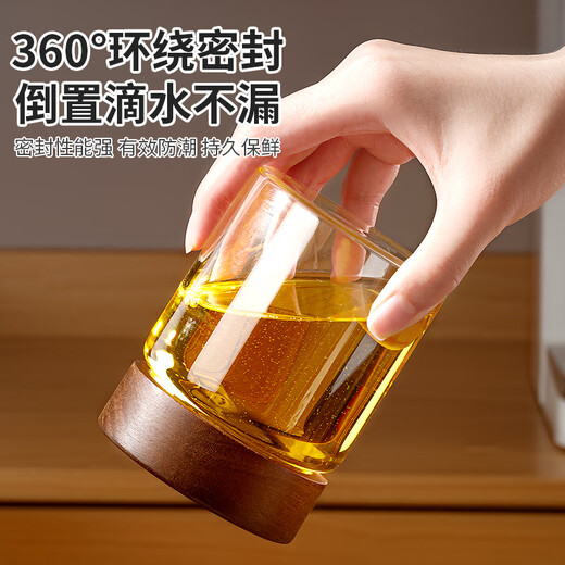 Home KATEI STORY Japanese coffee bean sealed can coffee powder storage can glass bottle tea can dry goods moisture-proof storage can coffee can coffee bean sealed can 580mL 1 pack