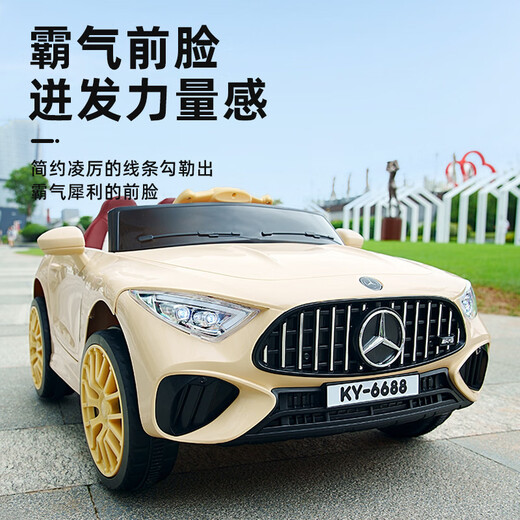 Dianmai children's electric car four-wheel electric car men and women can sit on remote control baby toy car stroller red single drive small battery