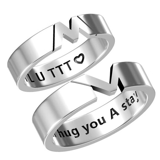 Grace Girl custom diy customized silver ring, pair of rings, original necklace, handmade silver jewelry, customized gift for girlfriend, customized