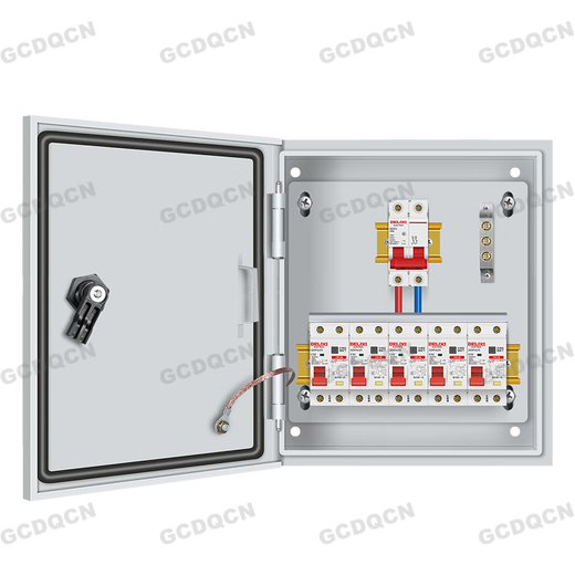 220V household distribution box complete set of leakage protection single entry 63A one in four rental housing socket box one in two out people 0.5 thickness spot