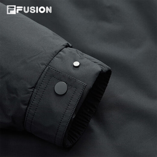 FILA FUSION Fila trendy brand cotton jacket for men 2026 spring new fashion casual loose warm jacket black-BK M 170/92A/M