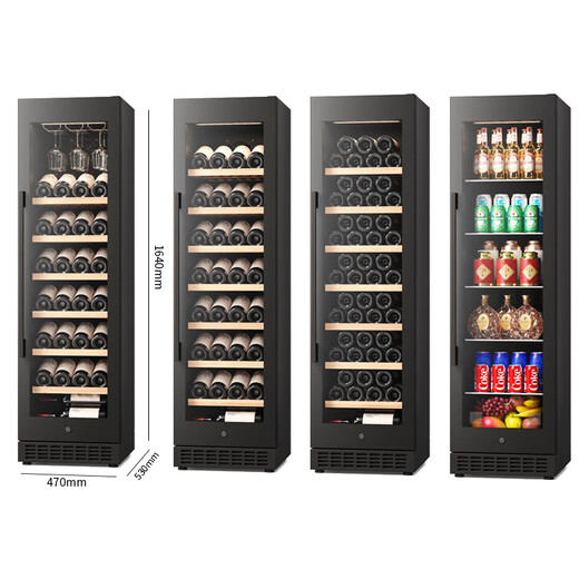 He Jiagong Kamizhe thin red wine cabinet constant temperature wine cabinet home ice bar embedded small tea beverage wine refrigeration full red wine display model