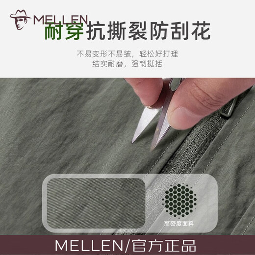 MELLEN high-end jacket men's jacket spring and autumn 2025 new fashion fashion business casual stand collar top men's dark gray L 115-130Jin Jin equals 0.5 kg