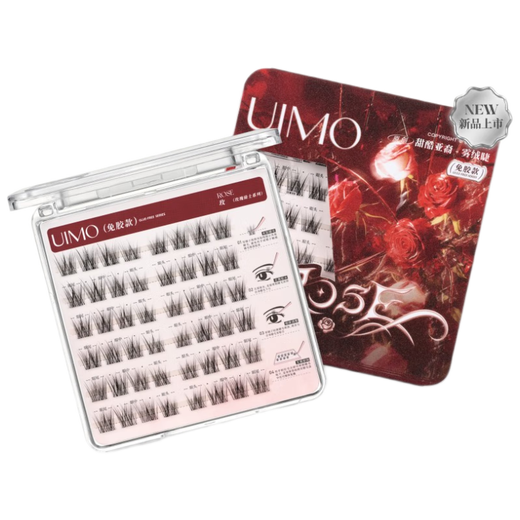 UIMO Rose Knight Photogenic Glue-free False Eyelashes Korean Asian Airy Fox Eyelashes Rose