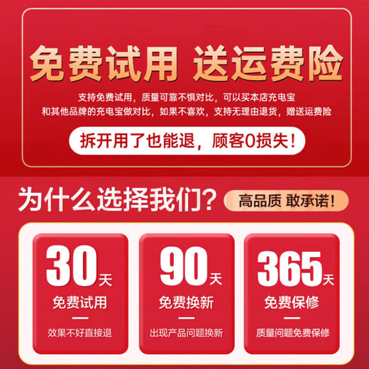 HUAWULIKE National 3C certification 120W fast charging 20000 mAh power bank with built-in cable that can be used on airplanes Compact and portable high-power high-capacity ultra-thin mobile power supply suitable for 3C certification White | flagship version | domestic battery core | ordinary fast charging 10000 mAh | can be used on airplanes | intelligent temperature control | comes with four cables