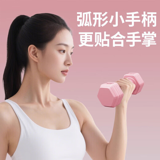 Women's dumbbell arm training hexagonal dumbbell home training equipment colorful small dumbbell indoor sports equipment purple 1.5KG *2 pieces