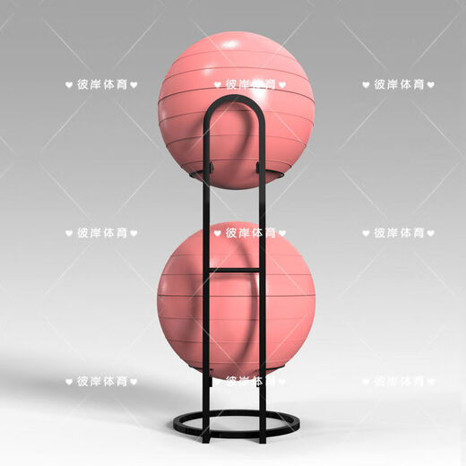 Yoga ball rack multi-layer yoga studio storage rack gym yoga ball storage equipment large Pilates studio black thickened can hold 1 yoga ball universal