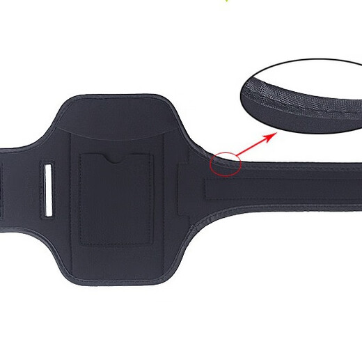 Outdoor sports mobile phone arm bag running arm strap multi-functional but water-resistant mobile phone touch screen mobile phone bag fitness for men and women blue reflective strip M (suitable for mobile phones within 6.2 inches)