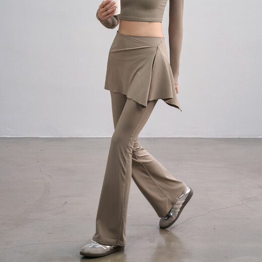 ACKDCS high-end yoga pants for women to wear as outerwear, nude, breathable, slim fitness trousers, professional Pilates training trousers