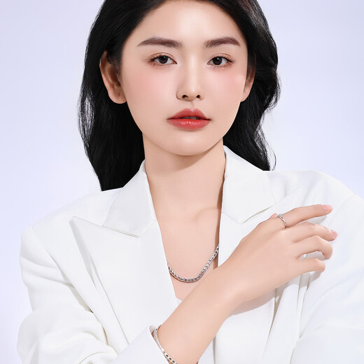 Wanfulong PT950 Platinum Platinum Ring Love Birthday Women's Model Live Mouth Men's Gift for Girlfriend Couples Can Be Customized Platinum PT950 Women's Model 2.96g (can be flexibly adjusted in size)