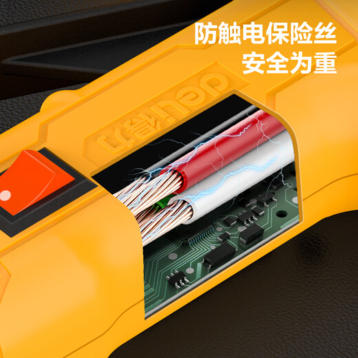 Deli hot melt glue gun for household children's handmade DIY industrial high-viscosity hot melt glue stick 7mm glue strip hot melt glue gun 40W glue gun with 30 glue sticks