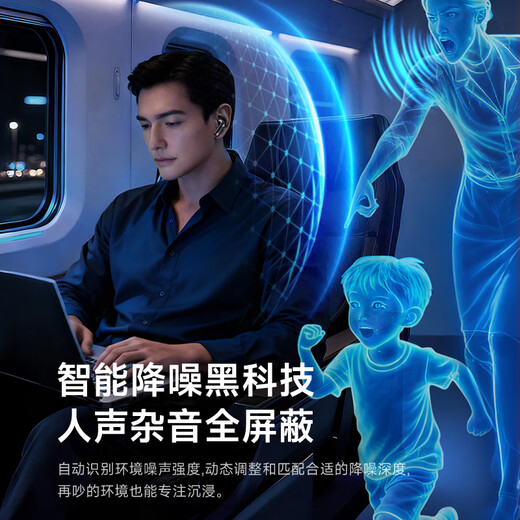 Linklike AI Comfortable Noise Reduction丨Dolby Surround Sound Deep Active Noise Canceling Headphones In-Ear Bluetooth Headphones Noise Reduction Gold List No. 1 Super Long Battery Life 2025 New Model 1 Top Ten