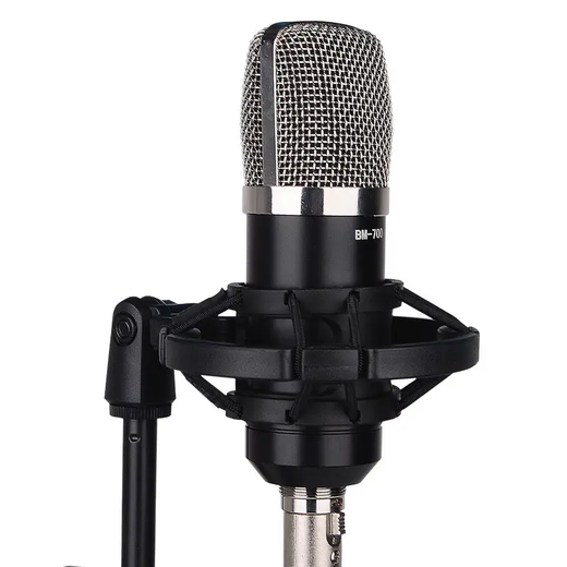 Fengxi duckbill condenser microphone mobile phone national karaoke online live broadcast microphone Douyin Kuaishou shouting wheat sound card set duckbill BM700 cantilever bracket + pop-up cover black